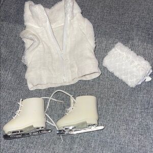 Doll Ice Skating Outfit with Skates